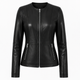 Isabella Black Leather Jacket