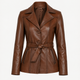 Esta Brown Leather Jacket