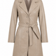 Madonna Beige Leather Trench Coat Women Jeyka