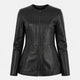 Celia Black Leather Jacket Women Jeyka