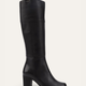 Valentina Genuine Knee High Leather Black Boots