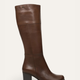 Valentina Genuine Knee High Leather Chocolate Boots