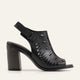 Assos Genuine Leather Women Heeled Sandals Black