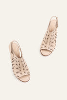 Assos Genuine Leather Women Heeled Sandals Cream - view 4