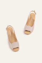 Bergamo Genuine Leather Women Wedge Sandals Grey - view 4