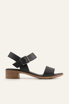 Cortona Genuine Leather Women Block Heel Sandals Black - view 1