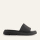 Nizza Genuine Leather Women Flat Slides Black