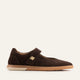 Pesaro Genuine Suede Women Mary Jane Flats Dark Brown