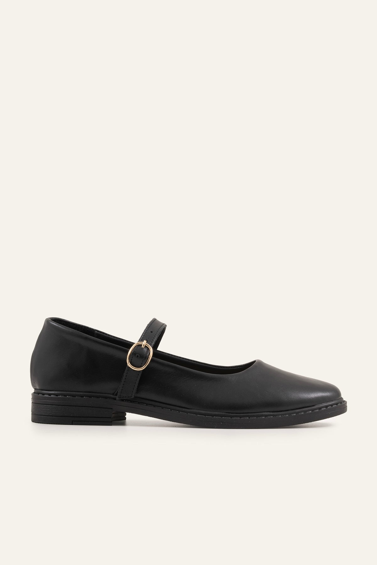 Rimini Genuine Leather Women Mary Jane Flats Black - view 1