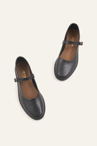 Rimini Genuine Leather Women Mary Jane Flats Black - view 2