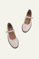Rimini Genuine Leather Women Mary Jane Flats Grey - view 2
