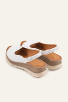 Stresa Genuine Leather Women Wedge Sandals White - view 4
