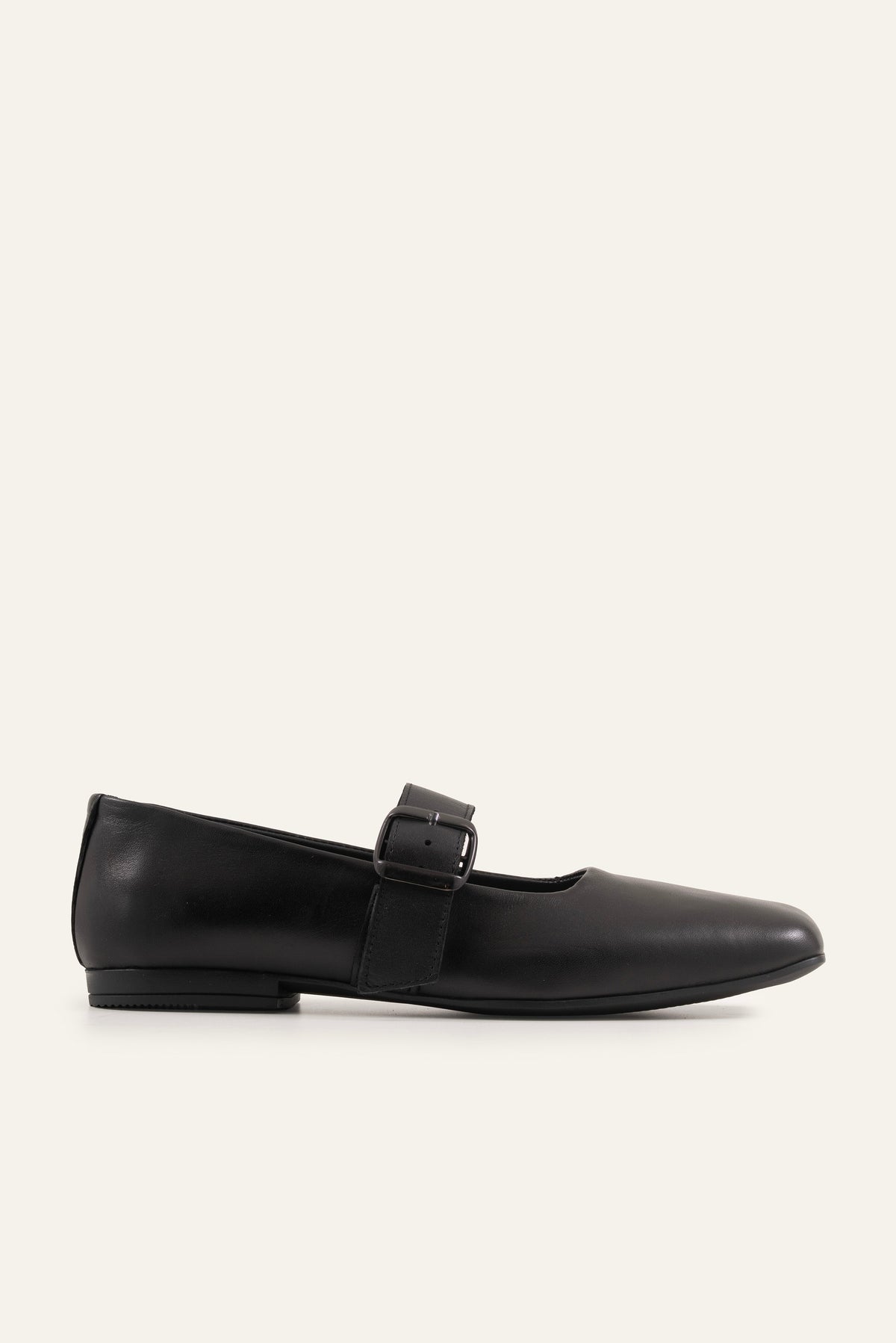 Torino Genuine Leather Women Mary Jane Flats Black - view 1