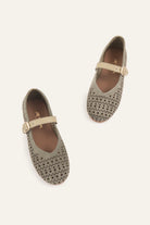 Umbria Genuine Suede Women Mary Jane Flats Khaki - view 2