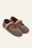 Umbria Genuine Suede Women Mary Jane Flats Taupe - view 3