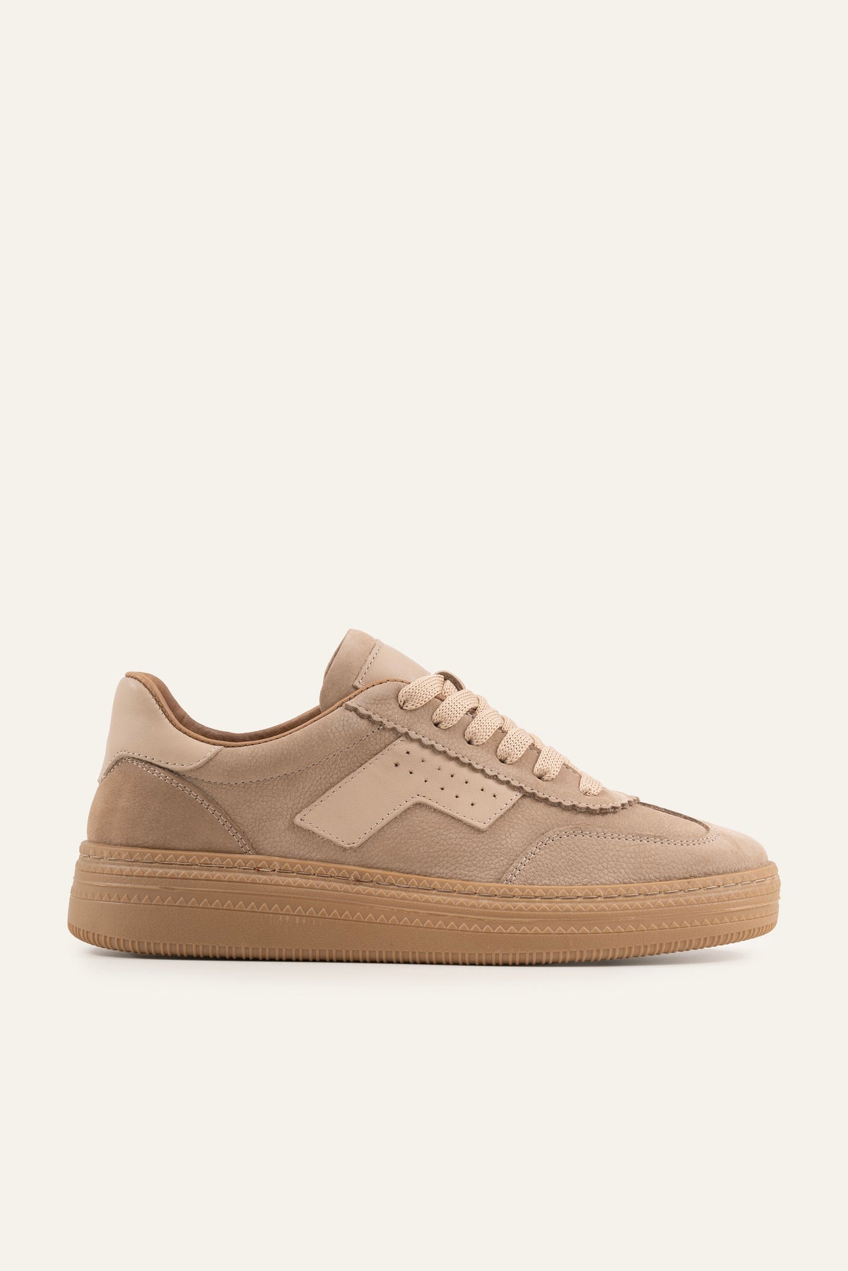 Verona Genuine Suede Women Sneakers Beige - view 1
