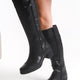 Lucca Genuine Knee High Leather Black Boots