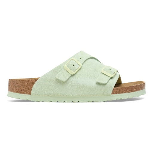Zurich Faded Lime Suede Leather Regular