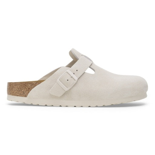 Boston SFB Antique White Suede Leather Narrow
