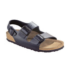 Milano Black Smooth Leather Narrow