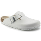 Boston White Smooth Leather Narrow