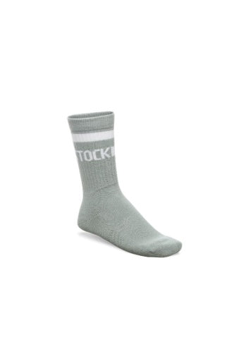 Cotton Crew Stripe Pure Sage/White