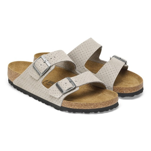 Arizona Stone Coin Embossed Suede Leather Regular