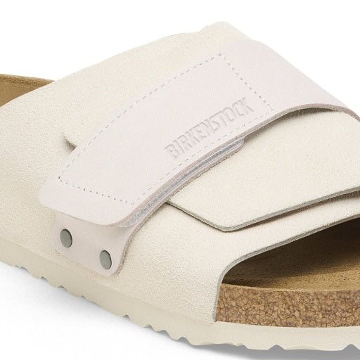 Kyoto Antique White Suede/Nubuck Leather Narrow