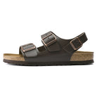 Milano Dark Brown Smooth Leather Narrow