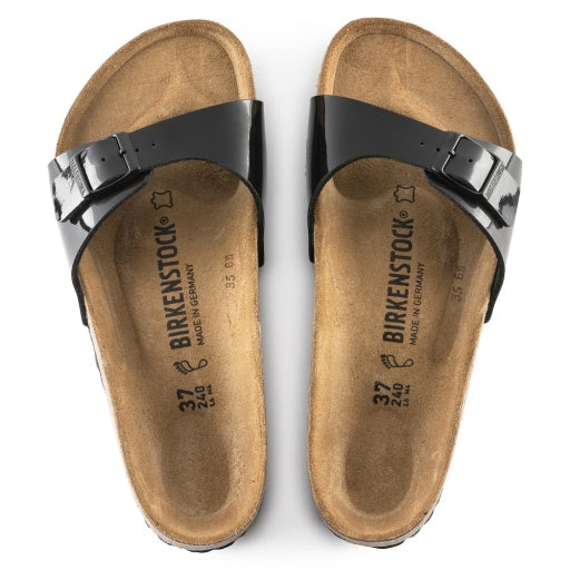 Madrid Patent Black Birko-Flor Regular