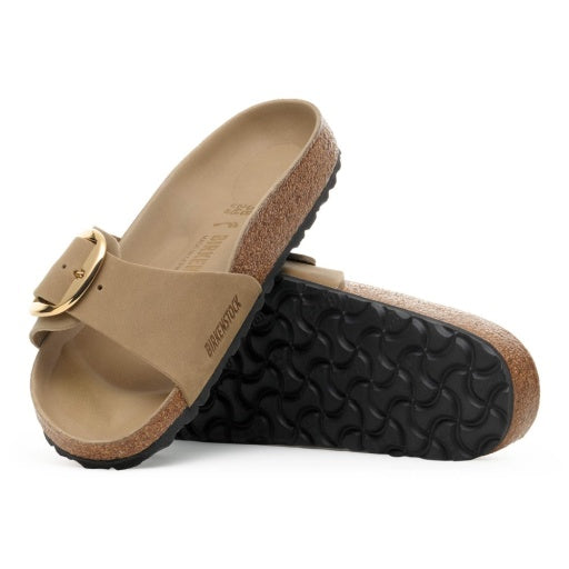 Madrid Big Buckle Tabacco Brown Oiled Leather Narrow