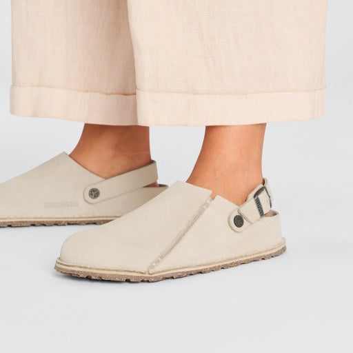 Lutry Eggshell Suede Leather Narrow
