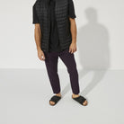 Kyoto Black Suede/Nubuck Leather Narrow