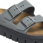 Arizona Chunky Basalt Grey Suede Leather Narrow