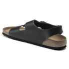Milano Black Smooth Leather Narrow