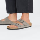 Arizona Stone Coin Embossed Suede Leather Regular