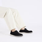 Pasadena Black Suede Leather Regular