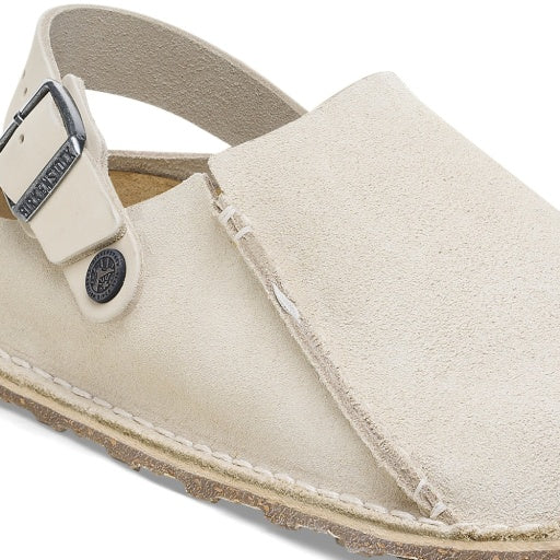 Lutry Eggshell Suede Leather Narrow