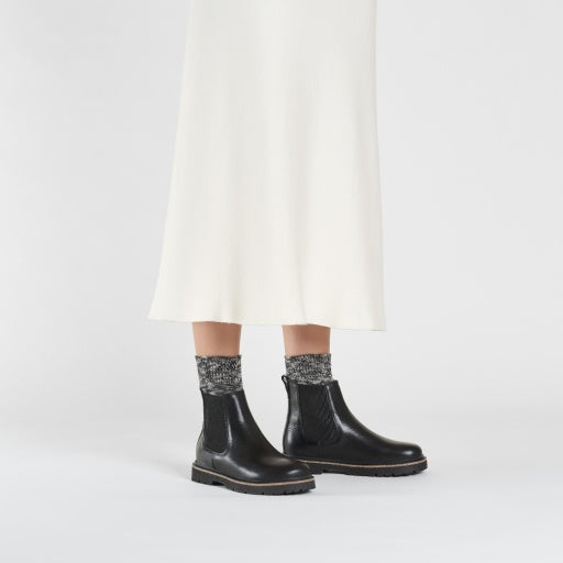 Highwood Slip On W Black Natural Leather Narrow