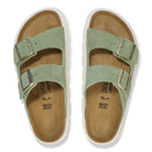 Arizona Chunky Green Tea Suede Leather Narrow