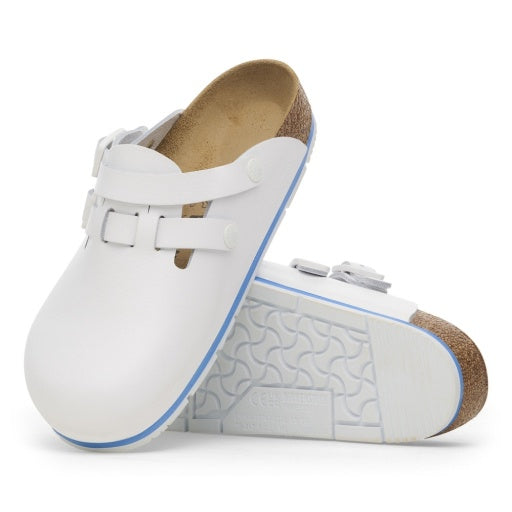 Kay Pro White PU Coated Natural Leather Narrow
