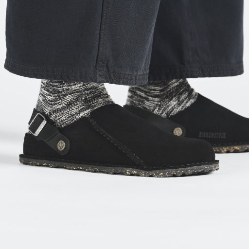 Lutry Black Suede Leather Regular