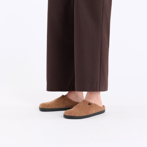 Zermatt Toffee Melange Wool Felt Narrow