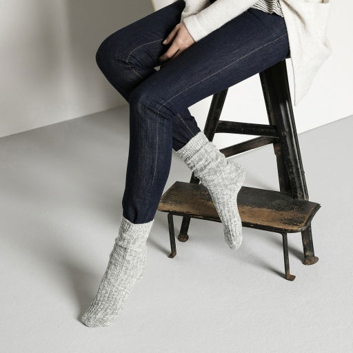 Cotton Slub Grey White
