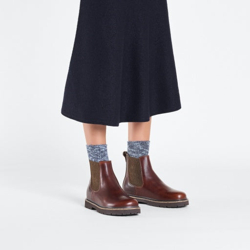 Highwood Slip On W Chocolate Natural Leather Narrow