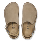 Lutry Grey Taupe Suede Leather Narrow