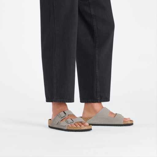 Arizona Stone Coin Embossed Suede Leather Regular