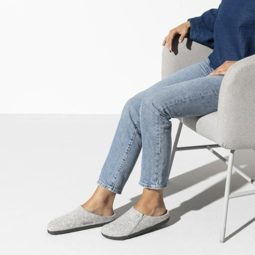 Zermatt Light Grey Wool Felt Regular