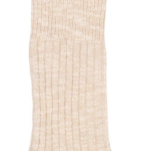 Cotton Slub Beige White