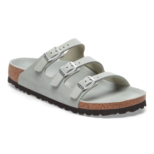 Florida Semi-Exquisite Pure Sage Nubuck Leather Narrow